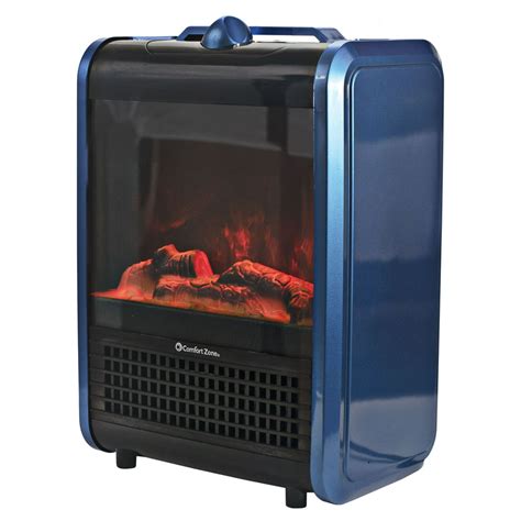 Comfort Zone Mini Portable Electric Fireplace Heater - Walmart.com - Walmart.com