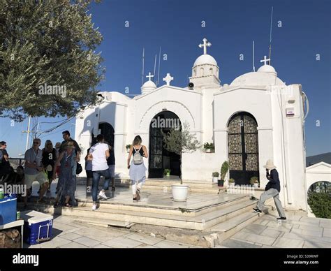 Mount Lycabettus Church, Chapel of St George, Athens, Greece Stock ...