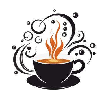 Black Coffee Logo Vector, Illustration, Coffee, Black PNG and Vector ...