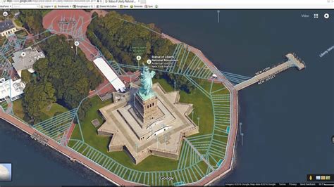 Video Dominion - Google Maps Exploration The Statue of Liberty in New ...