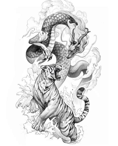 Пин от пользователя Warren Joseph-Adams на доске Tiger tattoo design | Эскизы животных, Рисунки ...