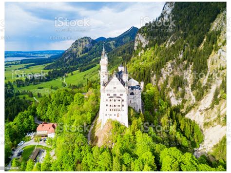 Neuschwanstein Castle Aerial View Stock Photo - Download Image Now - Aerial View, Architecture ...