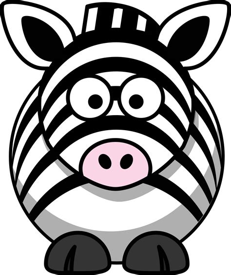 Clipart - Cartoon zebra