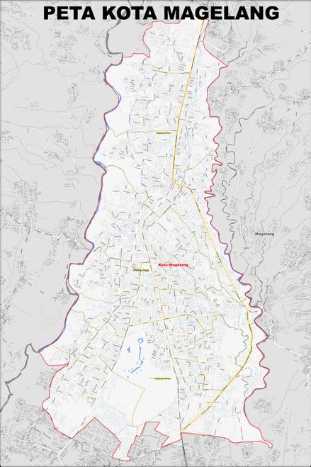 Peta Kota Magelang Kecamatan Dan Kelurahan