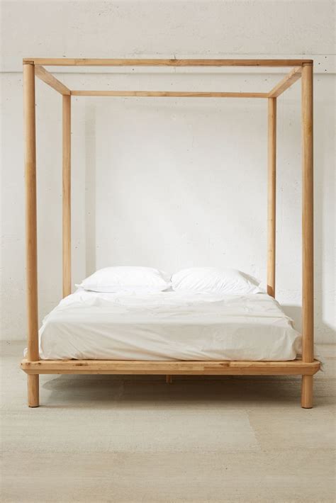 Eva Wooden Canopy Bed | Canopy bed frame, Wood canopy bed, Wooden canopy bed