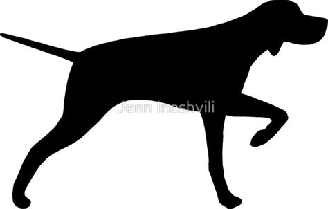 Pointer Dog Silhouette(s)" Stickers by Jenn Inashvili | Redbubble | Dog silhouette, Pointer dog ...