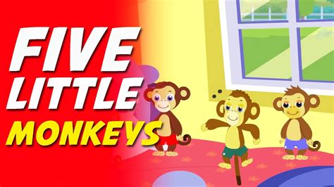 Five Little Monkeys Nursery Rhyme - YouTube