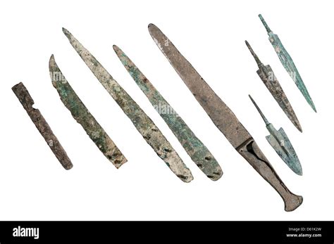 Canaanite bronze weapons Bronze Age circa 2nd millennium BCE Stock ...