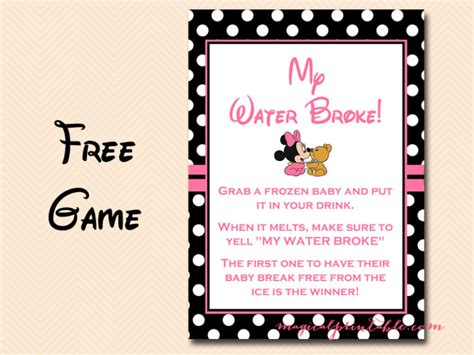 Minnie Mouse Baby Shower Games - Magical Printable