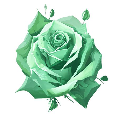 Beautiful Green Rose Bouquet · Creative Fabrica