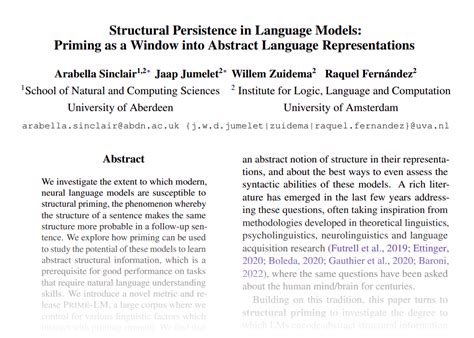 Probing by Priming: What do Large Language Models know about Grammar? - ILLC Blog