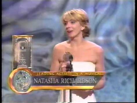 Natasha Richardson wins 1998 Tony Award for Best Actress in a Musical ...