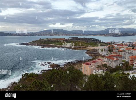 Partial view of Bayona, city of Galicia, Spain Stock Photo - Alamy