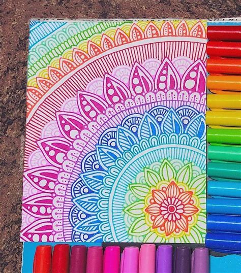 40 Beautiful Mandala Drawing Ideas & How To | Brighter Craft | Mandala ...