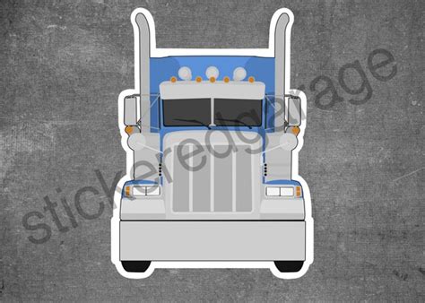 Semi Truck Sticker | Etsy