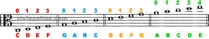 Viola Chords Chart