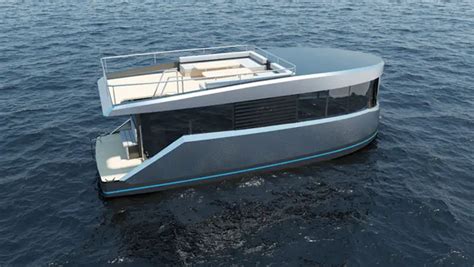 AmperAge Electric Yacht Looks Like a Houseboat With Sleek Performance ...