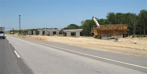 SH 161 frontage road construction photos