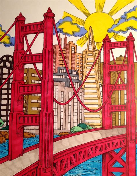 ColorIt Around the World in 50 Cities Colorist: Barbara Morgan #adultcoloring #coloringforadults ...