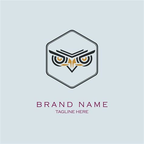 owl eyes logo design template for brand or company and other 6867844 Vector Art at Vecteezy