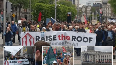 Thousands descend on Dublin streets to march 'in solidarity' to call ...