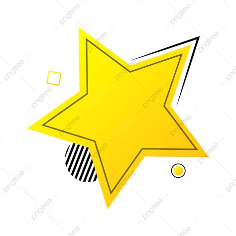 Gold Geometric Shapes Vector Design Images, Gold Yellow Text Box With Geometric Star Shapes ...
