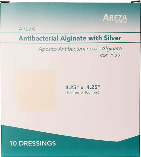 Silver Alginate (Antibacterial Alginate with Silver) 4.25"x4.25 ...