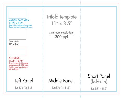 Three Fold Card Template