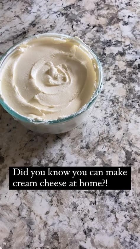 How to Make Cream Cheese At Home | Diy food recipes, Milk recipes, Cheese recipes homemade