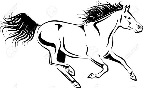 Galloping Horse Drawing at GetDrawings | Free download