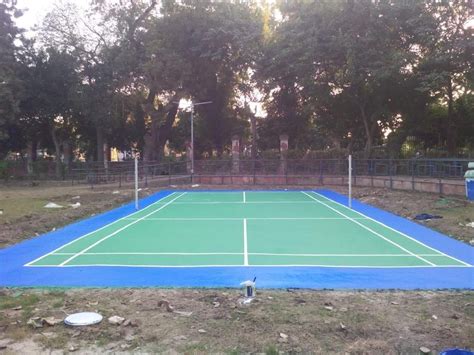 Acrylic Badminton Court Construction Services, 1, | ID: 23377566873