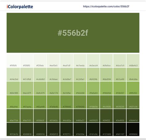 Dark Olive Green Color | 556b2f information | Hsl | Rgb | Pantone