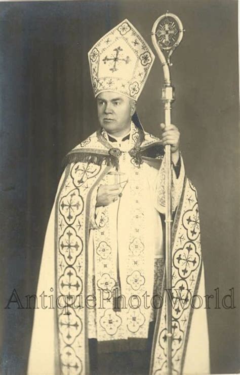 Catholic Bishop in Regalia With Staff Antique Photo - Etsy