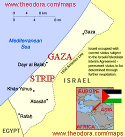 Maps of Gaza Strip - Gazan Flags, Maps, Economy, Geography, Climate ...