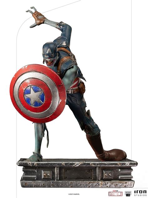 Marvel - Iron Studios Scale Statue: Art Scale - Zombie Captain America ...