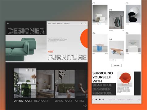 A Designer Furniture Studio by Nika Kravets on Dribbble