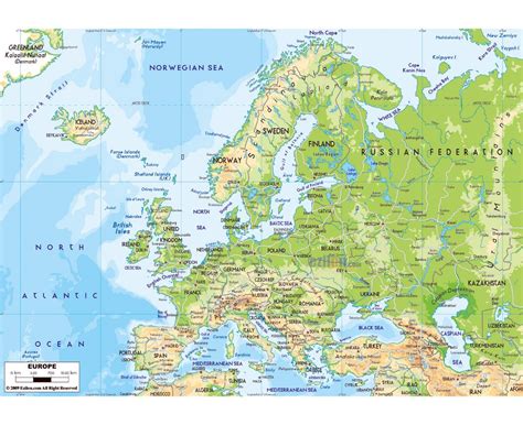 Detailed Map Europe