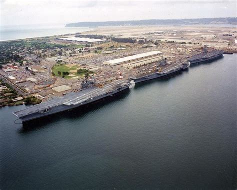 CV-64 and CV-63, dockside at NAS NI | Us navy ships, Navy carriers, San diego travel