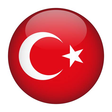 Turkey 3D Rounded Flag with Transparent Background 15272017 PNG