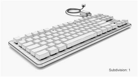 Tenkeyless Keyboard 3D model - TurboSquid 2136848