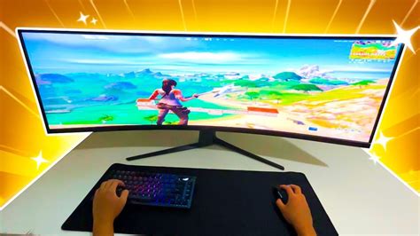 Kxng: Fortnite On The WIDEST Gaming Monitor!