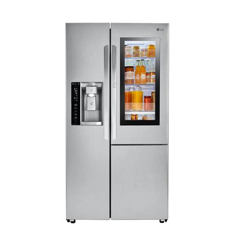 LG Electronics 23.7 cu. ft. French Door Refrigerator in Stainless Steel, Counter Depth ...