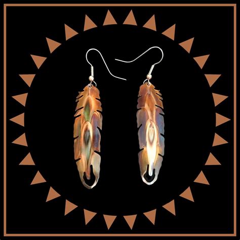 Feather Earrings Boho Feather Earrings Feather Jewelry - Etsy