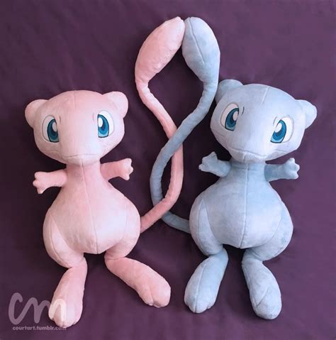 Custom life size Mew and shiny Mew plush with posable tails! | Mew plush, Pokemon stuffed ...