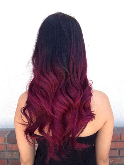 Magenta Ombre Hair