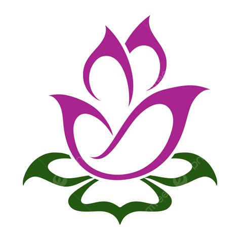 Lotus Flower Logo Vector Art PNG, Simple Lotus Flower Vector Logo ...