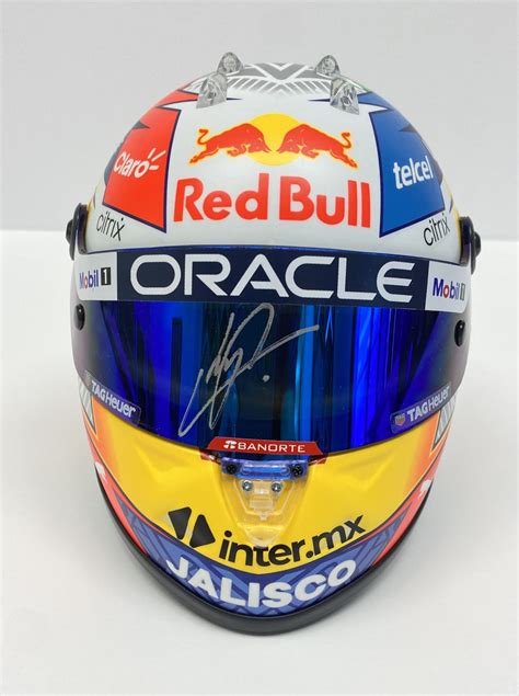 Sergio Perez 2022 1:2 Scale Helmet - Autographed Collectables