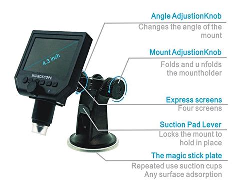 MICRO600X1™ Digital Coin USB Microscope Camera Continuous Magnifier 4 ...