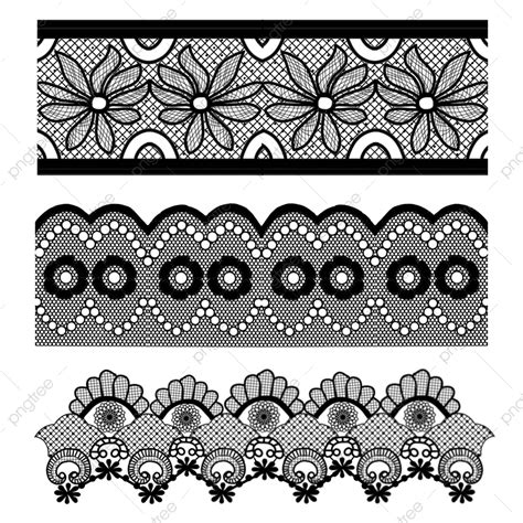 Black Lace Pattern PNG Transparent, Black Lace Pattern Collection ...