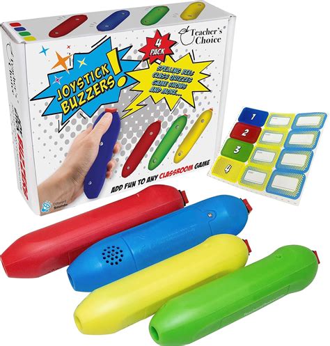 Amazon.com: Teacher's Choice Handheld Joystick Game Buzzers - Great for ...